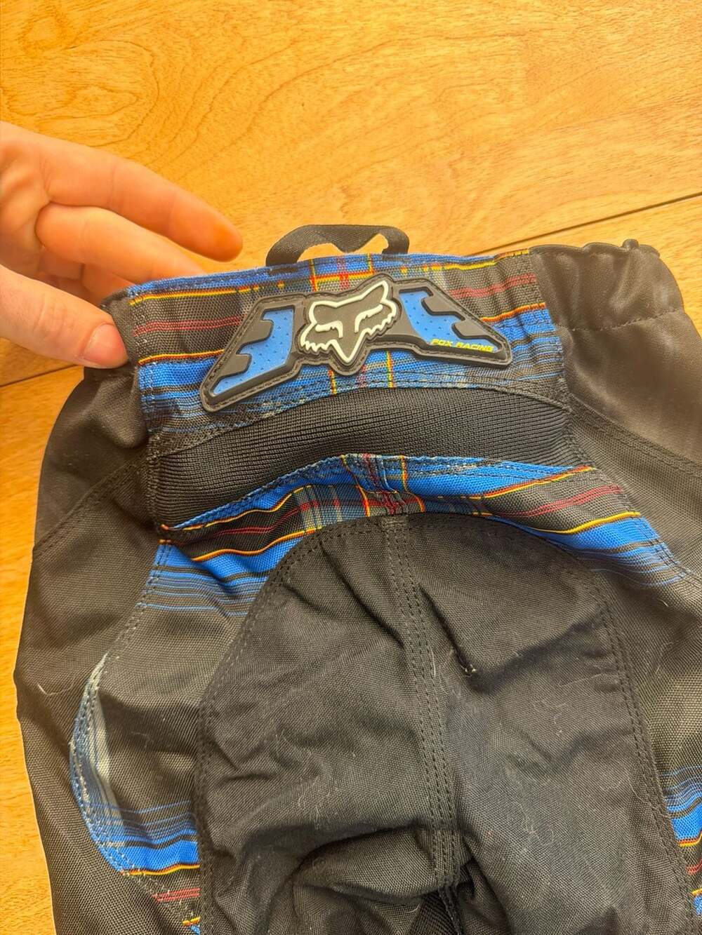 Fox Racing 180 Blue Plaid Motocross MX Pants Size 24